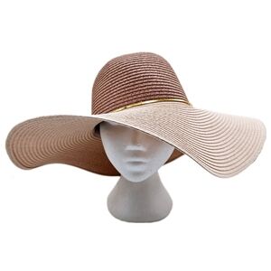 FOUR BUTTONS | wide brim woven paper floppy sun hat